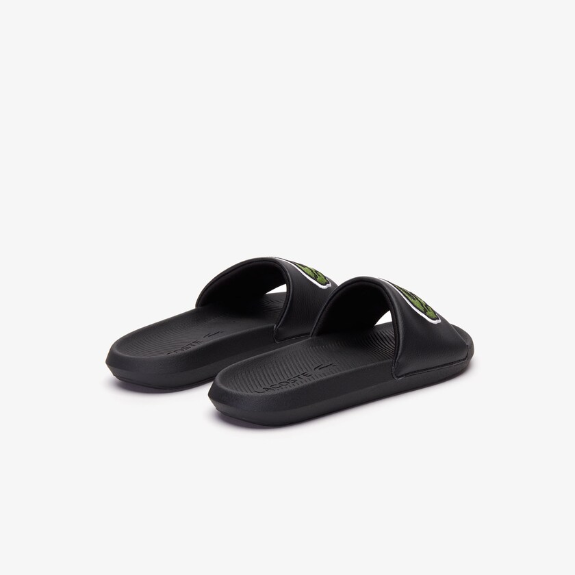 Chanclas Lacoste Croco Synthetic Hombre Negros | ME0-57935R3