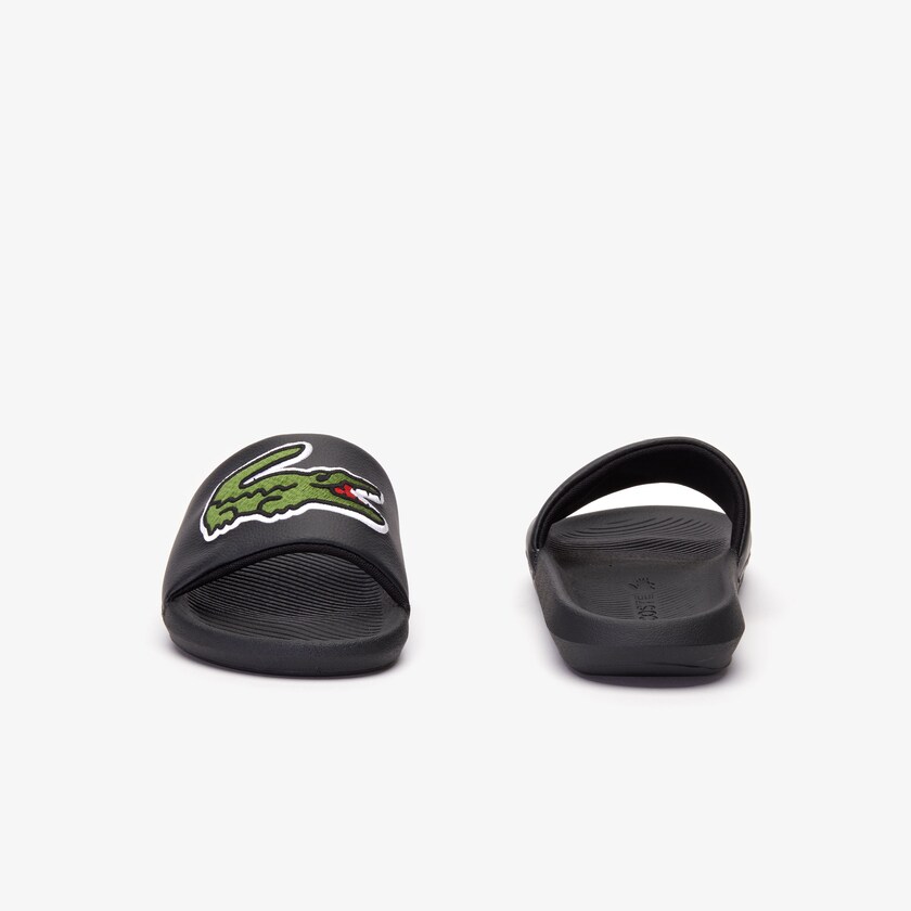Chanclas Lacoste Croco Synthetic Hombre Negros | ME0-57935R3