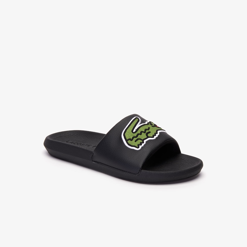 Chanclas Lacoste Croco Synthetic Hombre Negros | ME0-57935R3