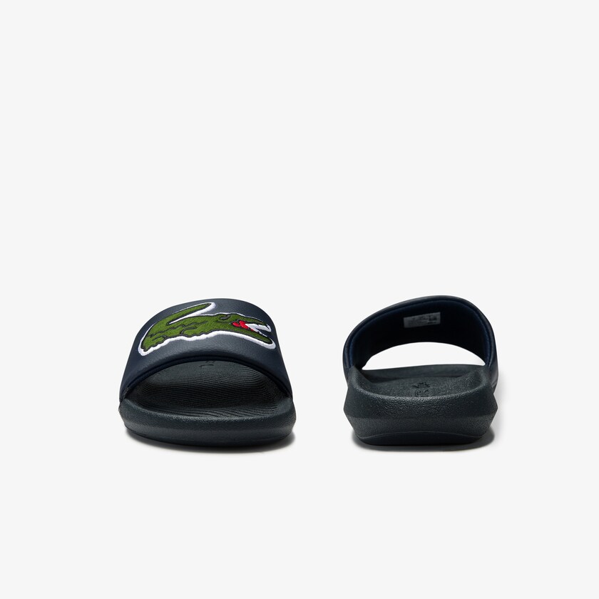 Chanclas Lacoste Croco Synthetic and PU Hombre Azul Marino | TK0-51965F0