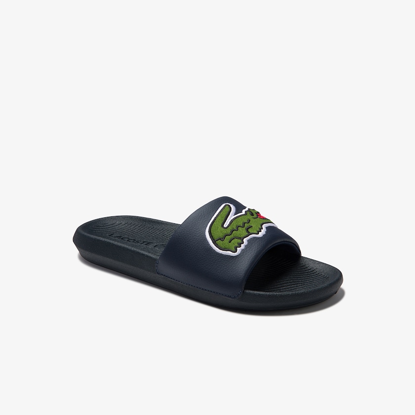 Chanclas Lacoste Croco Synthetic and PU Hombre Azul Marino | TK0-51965F0