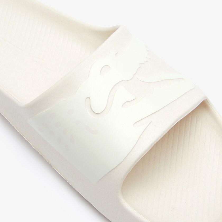 Chanclas Lacoste x Ricky Regal Synthetic Crocodile Hombre Beige | ZW6-08740B2