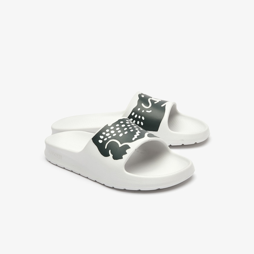 Chanclas Lacoste x Ricky Regal Synthetic Crocodile Hombre Blancos Verdes | OV6-92239O0
