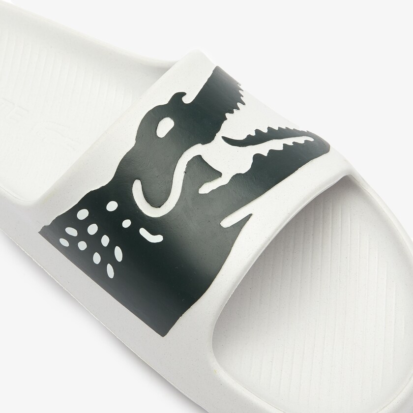 Chanclas Lacoste x Ricky Regal Synthetic Crocodile Hombre Blancos Verdes | OV6-92239O0