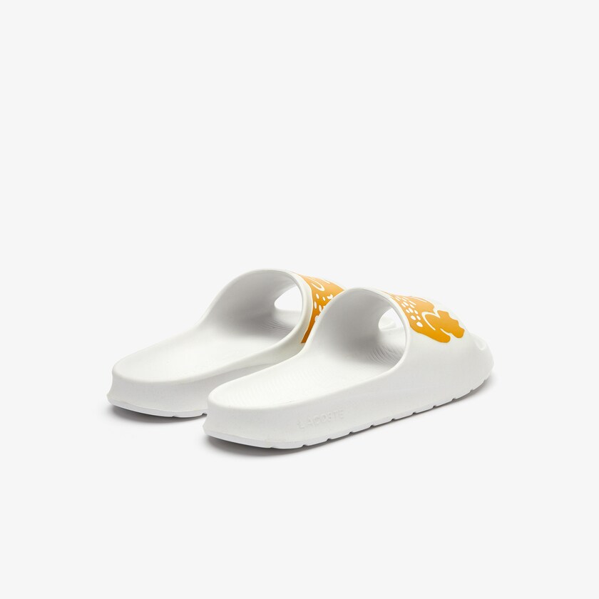 Chanclas Lacoste x Ricky Regal Synthetic Crocodile Hombre Blancos Amarillos | QW0-93259J6