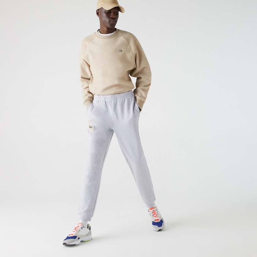 Chandals Lacoste Cotton Track Trousers Hombre Grises | VR2-16461P3