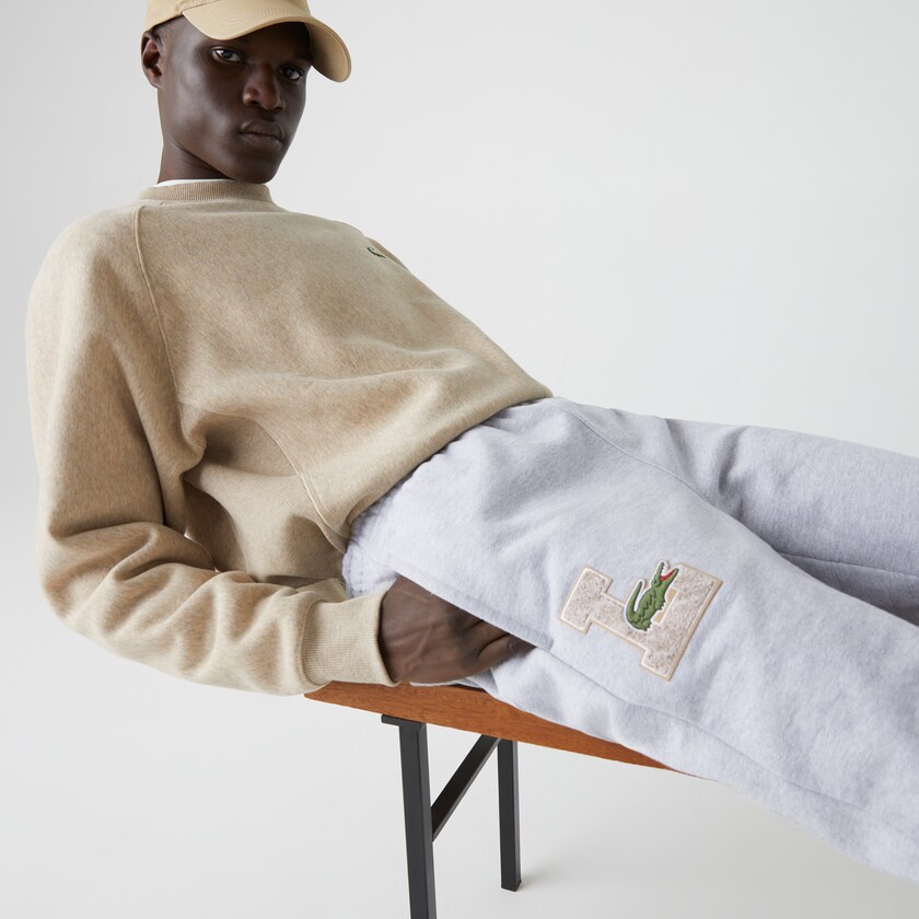 Chandals Lacoste Cotton Track Trousers Hombre Grises | VR2-16461P3
