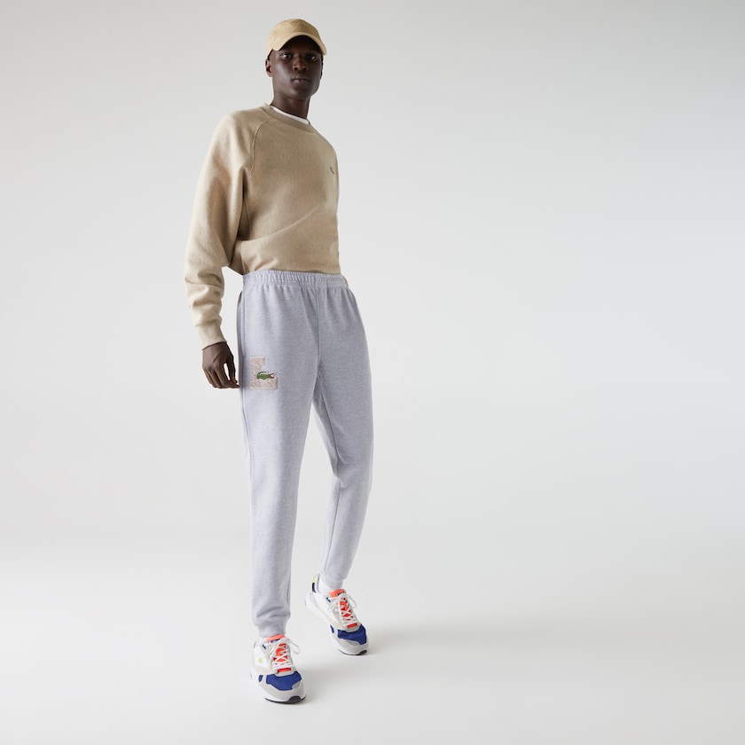 Chandals Lacoste Cotton Track Trousers Hombre Grises | VR2-16461P3