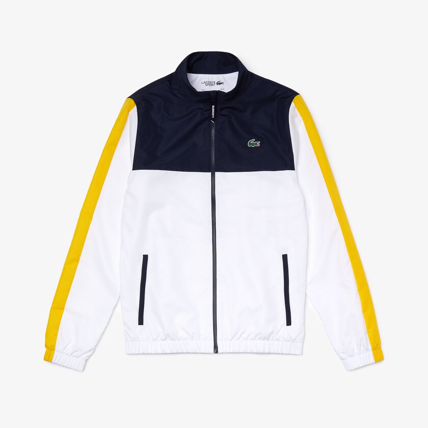 Chandals Lacoste SPORT Lightweight Colorblock Hombre Azul Marino Azules Blancos Amarillos | KF7-04630Z2