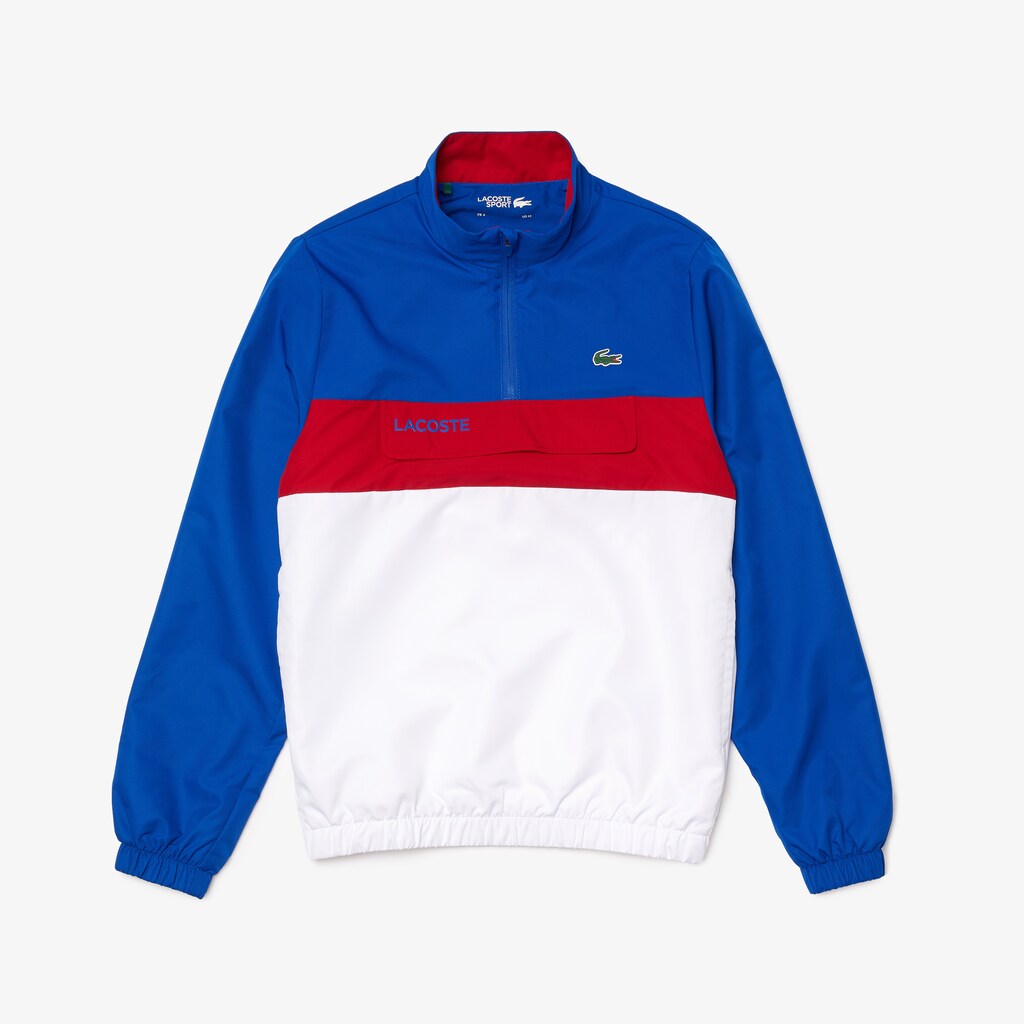 Chandals Lacoste SPORT Packable Hombre Azules Blancos Rojos | KM6-40734B4