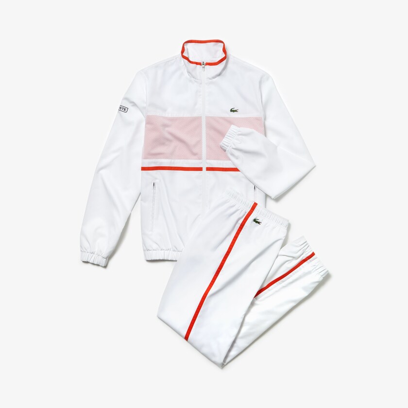 Chandals Lacoste SPORT Tennis Hombre Blancos Rojos Azul Marino Azules | VC0-42574S8