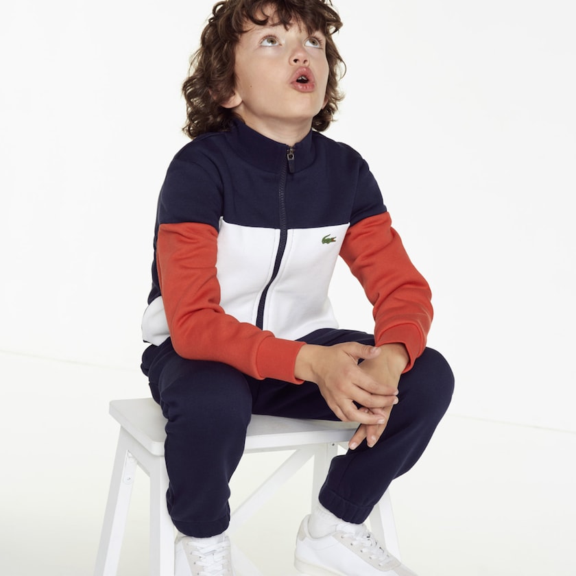 Chandals Lacoste Niños Azul Marino Azules Blancos Rojos SPORT Tennis FV5-71107F6