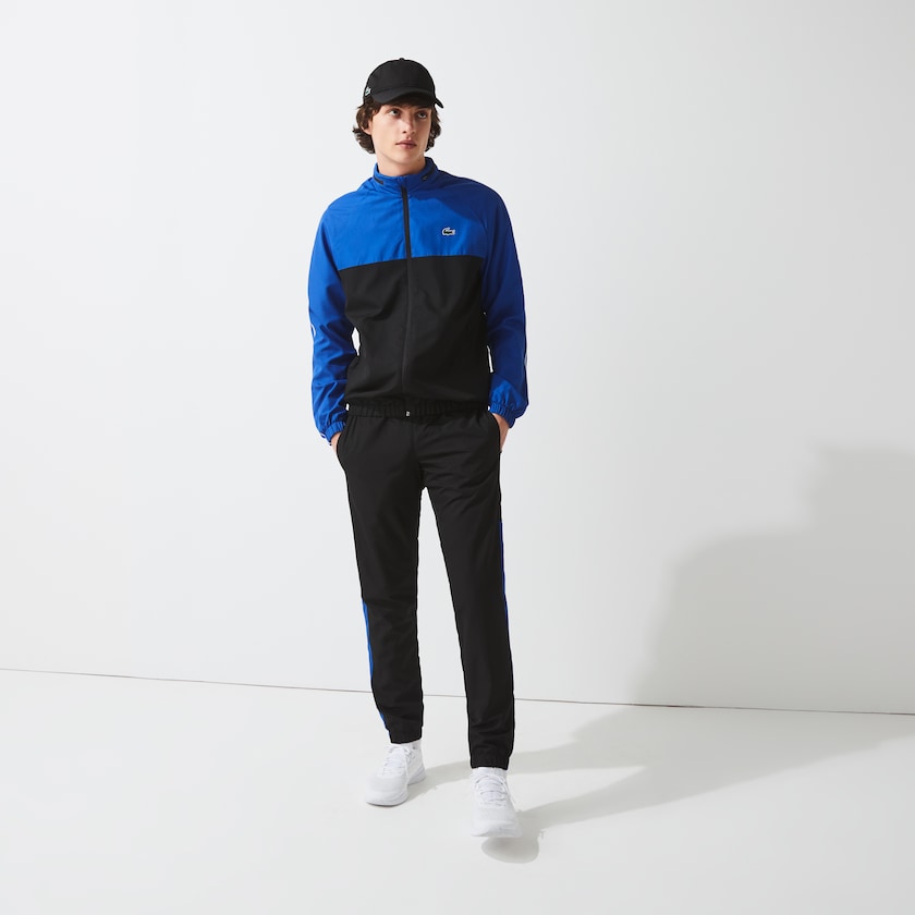 Chandals Lacoste SPORT Two-Tone Tennis Hombre Negros Azules Blancos | JB4-64376W5