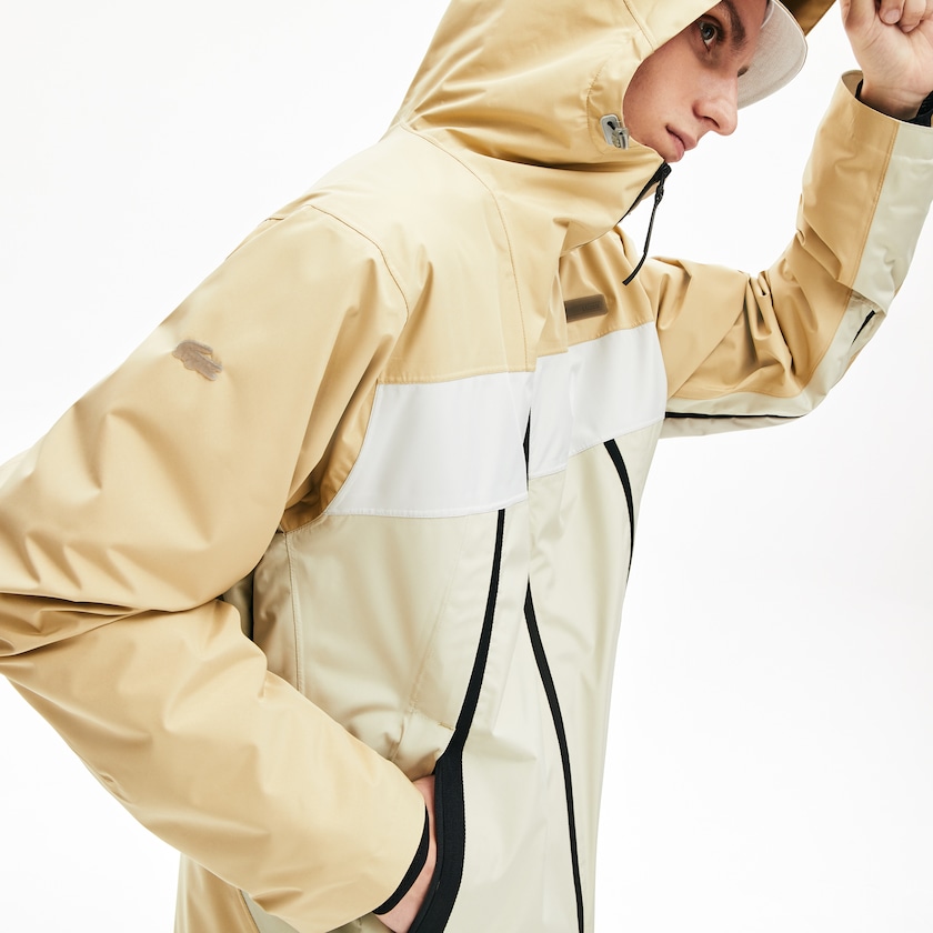 Chaquetas Parka Lacoste Motion Lightweight Quilted Short Hombre Beige Grises | DL3-20572H5