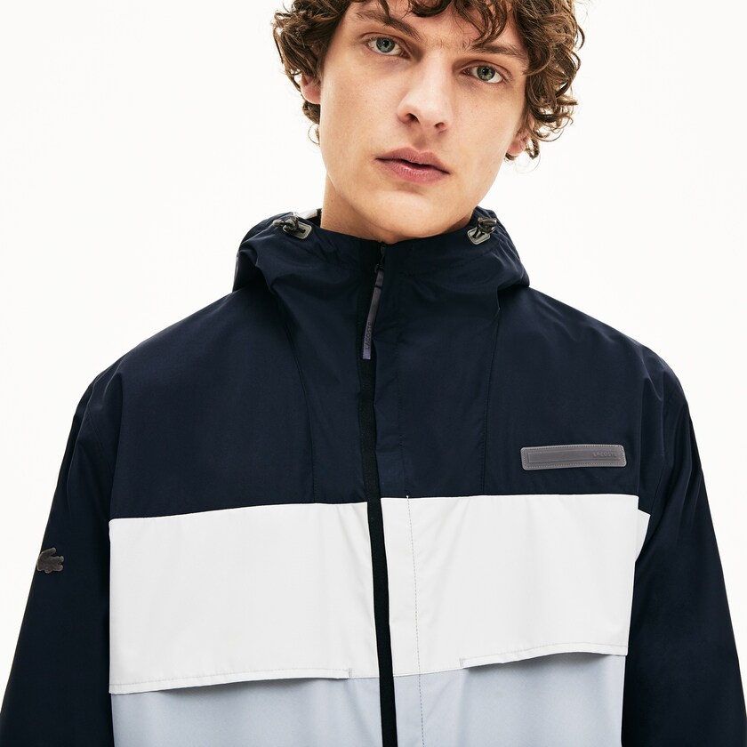 Chaquetas Parka Lacoste Motion Packable Crease-Proof Hombre Grises Oscuro Grises | IK0-11511L4