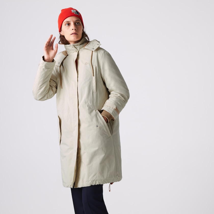 Chaquetas Parka Lacoste Quilted Interior Jacket 2-in-1 Mujer Beige | QI9-92389L8