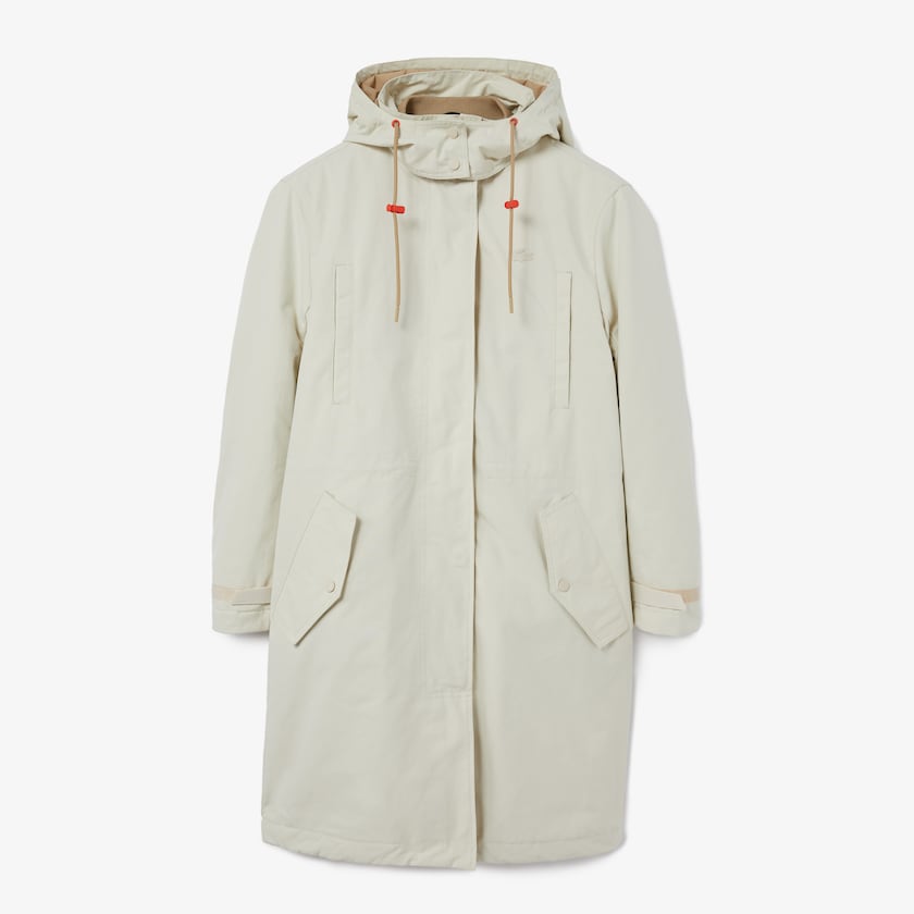 Chaquetas Parka Lacoste Quilted Interior Jacket 2-in-1 Mujer Beige | QI9-92389L8
