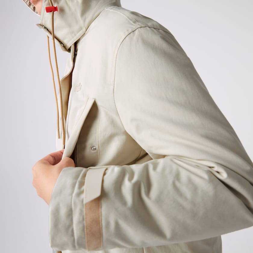 Chaquetas Parka Lacoste Quilted Interior Jacket 2-in-1 Mujer Beige | QI9-92389L8