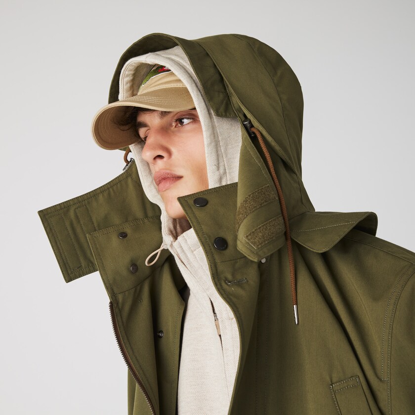 Chaquetas Parka Lacoste Quilted Interior Jacket Water-Resistant 3-in-1 Hombre Kaki Verdes | LG9-31703G4