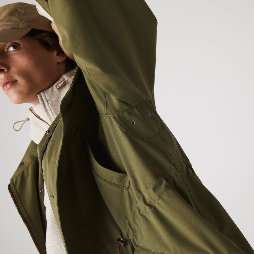 Chaquetas Parka Lacoste Quilted Interior Jacket Water-Resistant 3-in-1 Hombre Kaki Verdes | LG9-31703G4