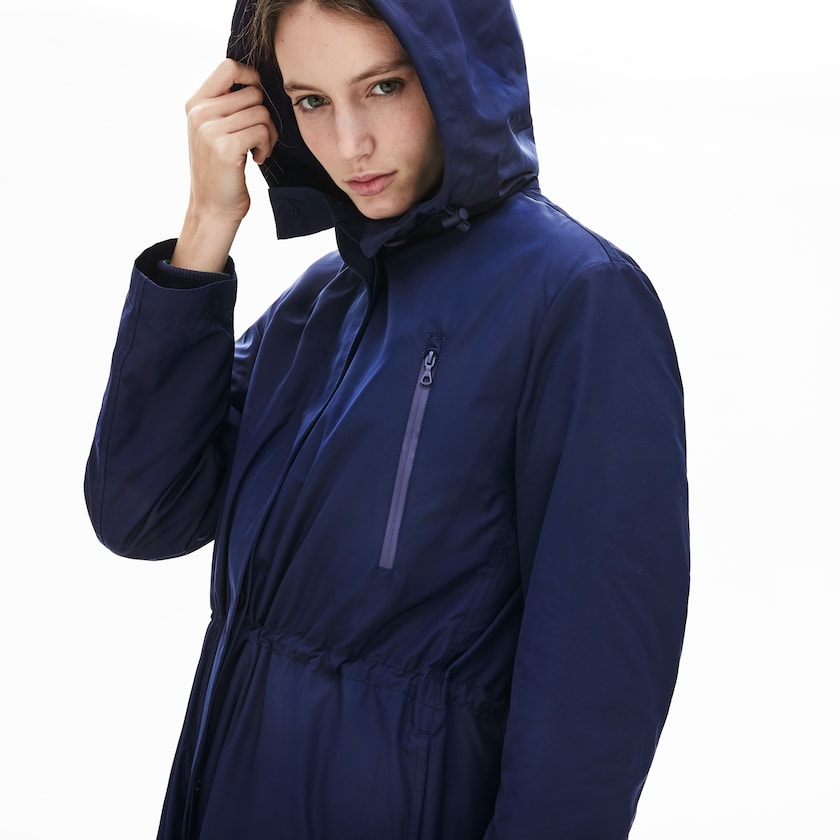 Chaquetas Parka Lacoste Reversible Jacket 4-in-1 Mujer Azul Marino Azules | UM4-17401H5