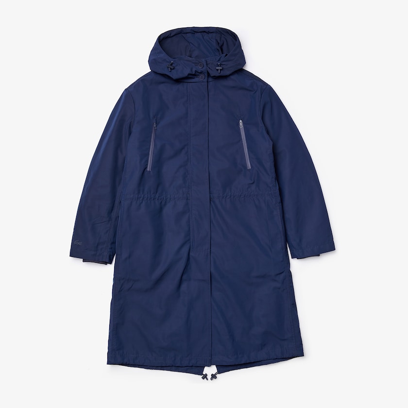 Chaquetas Parka Lacoste Reversible Jacket 4-in-1 Mujer Azul Marino Azules | UM4-17401H5