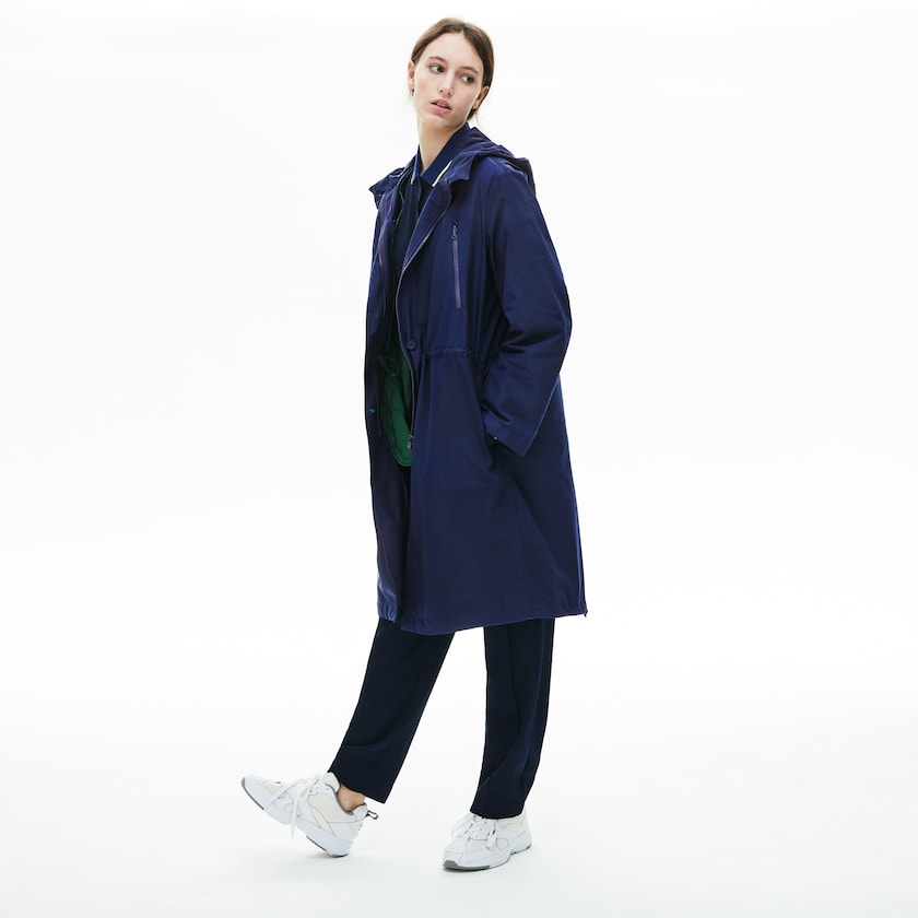 Chaquetas Parka Lacoste Reversible Jacket 4-in-1 Mujer Azul Marino Azules | UM4-17401H5