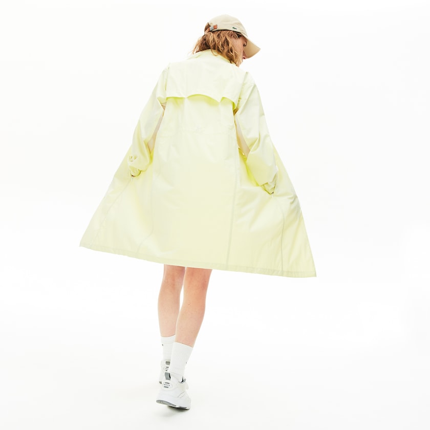 Chaquetas Parka Lacoste Water-Resistant Long Nylon Mujer Blancos Amarillos | RN5-20292Q8