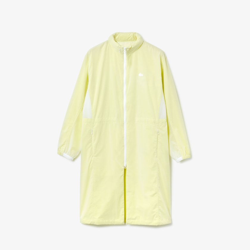 Chaquetas Parka Lacoste Water-Resistant Long Nylon Mujer Blancos Amarillos | RN5-20292Q8