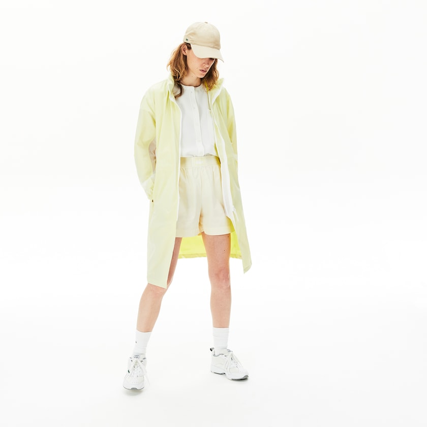Chaquetas Parka Lacoste Water-Resistant Long Nylon Mujer Blancos Amarillos | RN5-20292Q8
