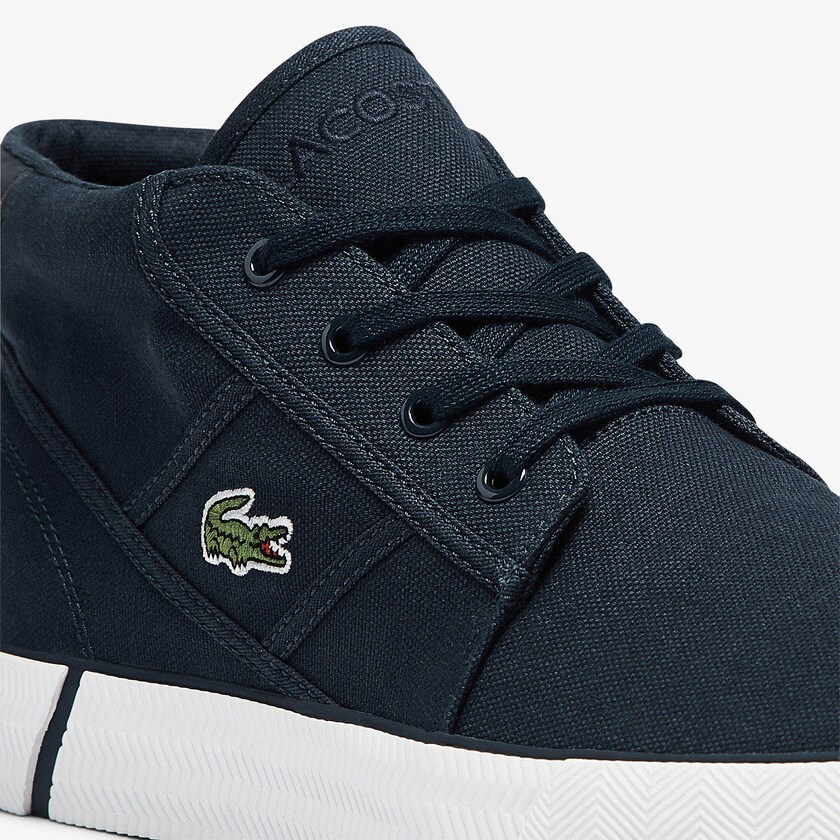 Zapatos Chukka Lacoste Gripshot Canvas and Leather Hombre Azul Marino Blancos | DR6-24172U1