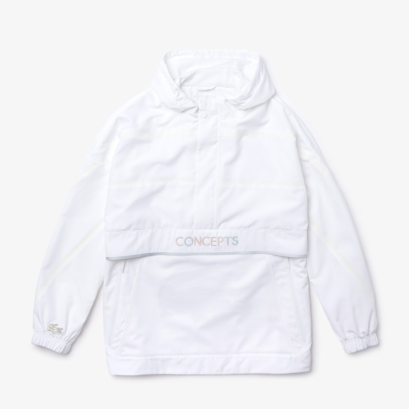 Cortavientos Lacoste CONCEPTS Collaboration Crocodile Print Hombre Blancos | OO7-81918U1