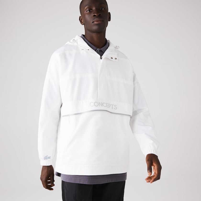 Cortavientos Lacoste CONCEPTS Collaboration Crocodile Print Hombre Blancos | OO7-81918U1