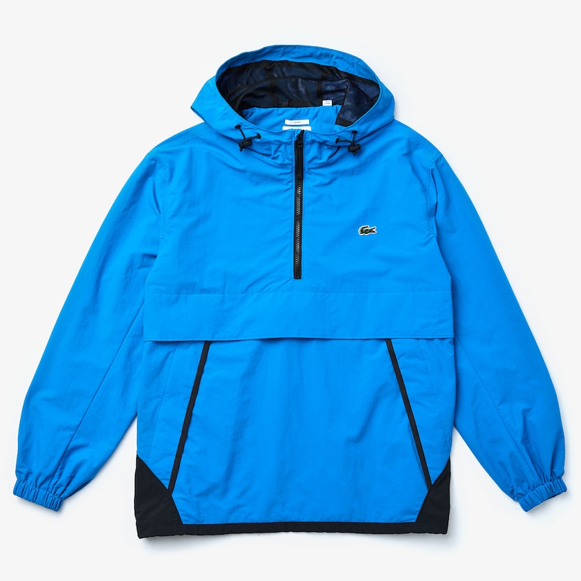 Cortavientos Lacoste LIVE Water- Resistant Pullover Mujer Azules Negros | WA2-91979N8