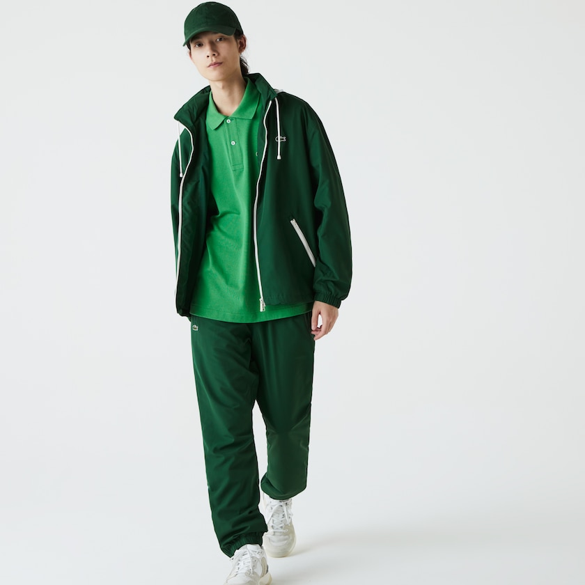 Cortavientos Lacoste Lightweight Water-Resistant Zip Hombre Verdes | LZ2-24372C1
