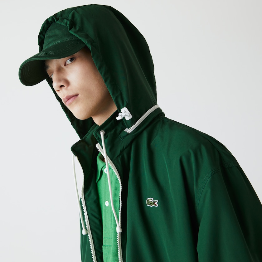 Cortavientos Lacoste Lightweight Water-Resistant Zip Hombre Verdes | LZ2-24372C1