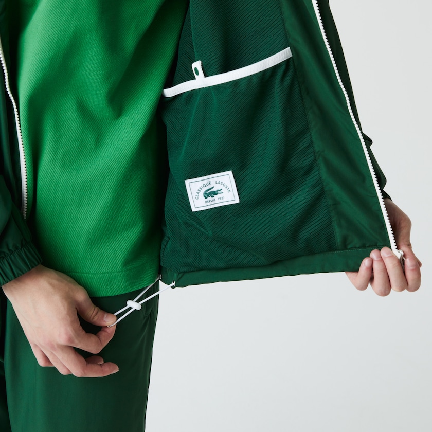 Cortavientos Lacoste Lightweight Water-Resistant Zip Hombre Verdes | LZ2-24372C1