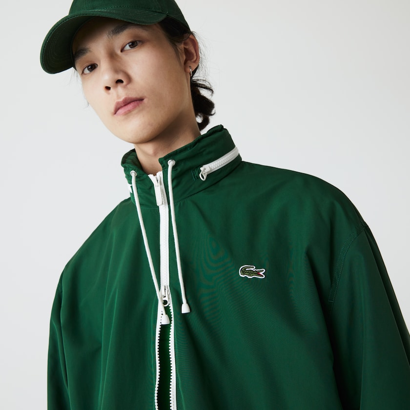 Cortavientos Lacoste Lightweight Water-Resistant Zip Hombre Verdes | LZ2-24372C1