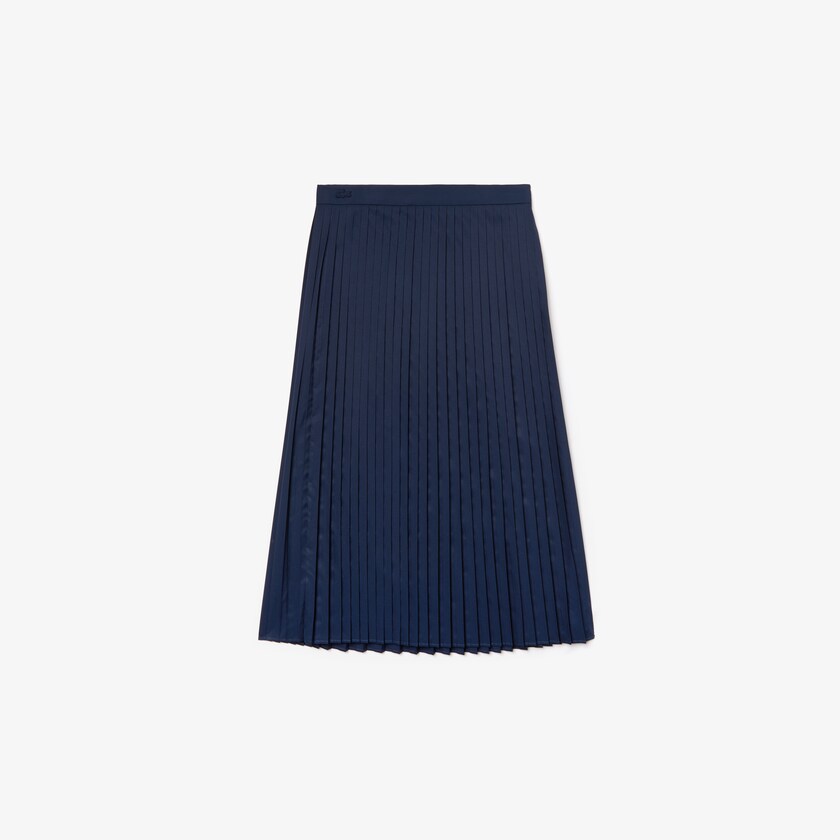 Falda Lacoste Mid-Length Pleated Mujer Azul Marino Azules | QU4-53405E4