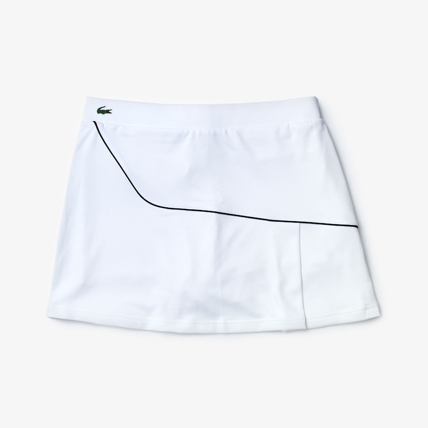 Falda Lacoste SPORT Built-in Shorty Breathable Stretch Golf Mujer Blancos Azul Marino Azules | BT4-26172R8