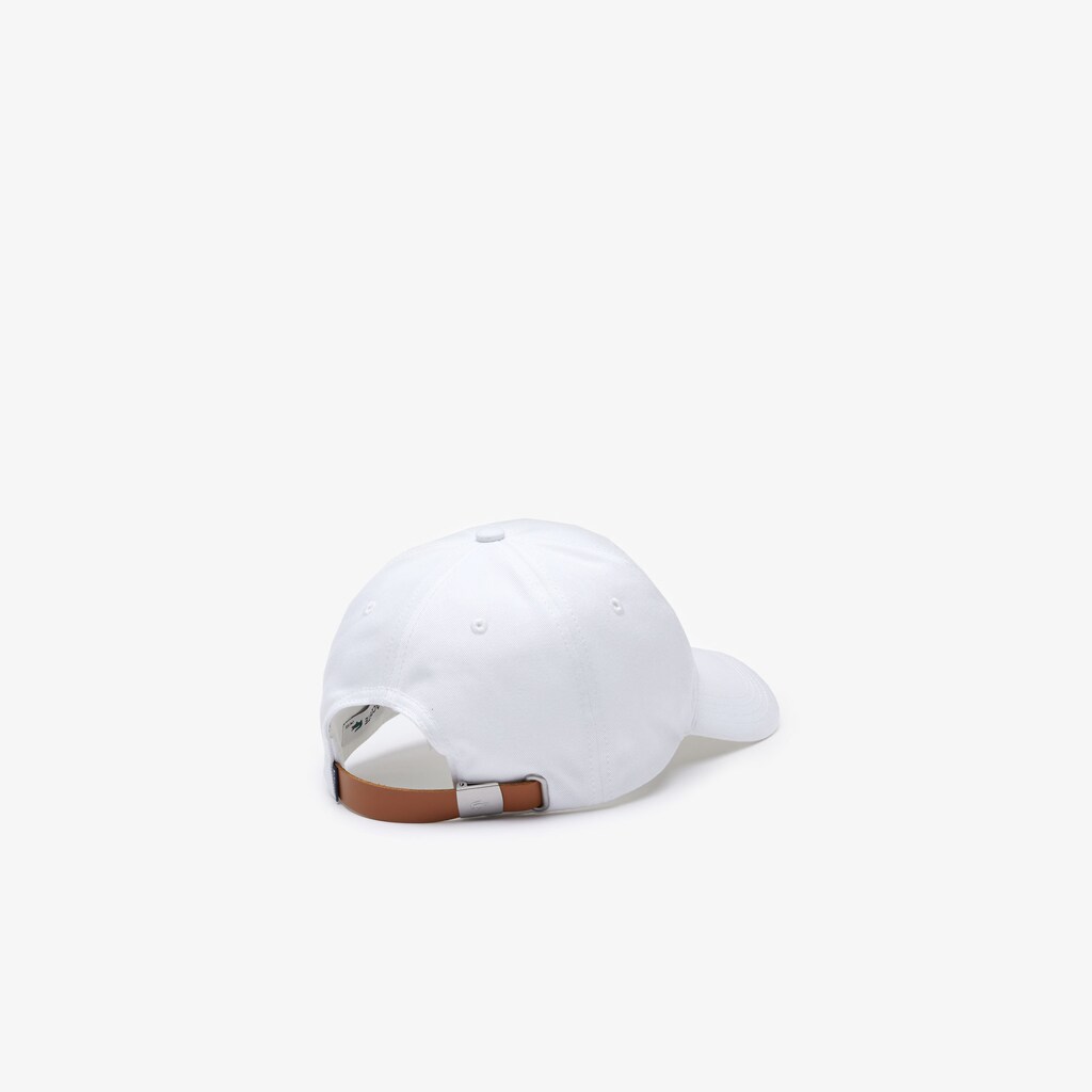 Gorras Lacoste Hombre Blancos Contrast Strap And Crocodile Cotton TV2-74637V3
