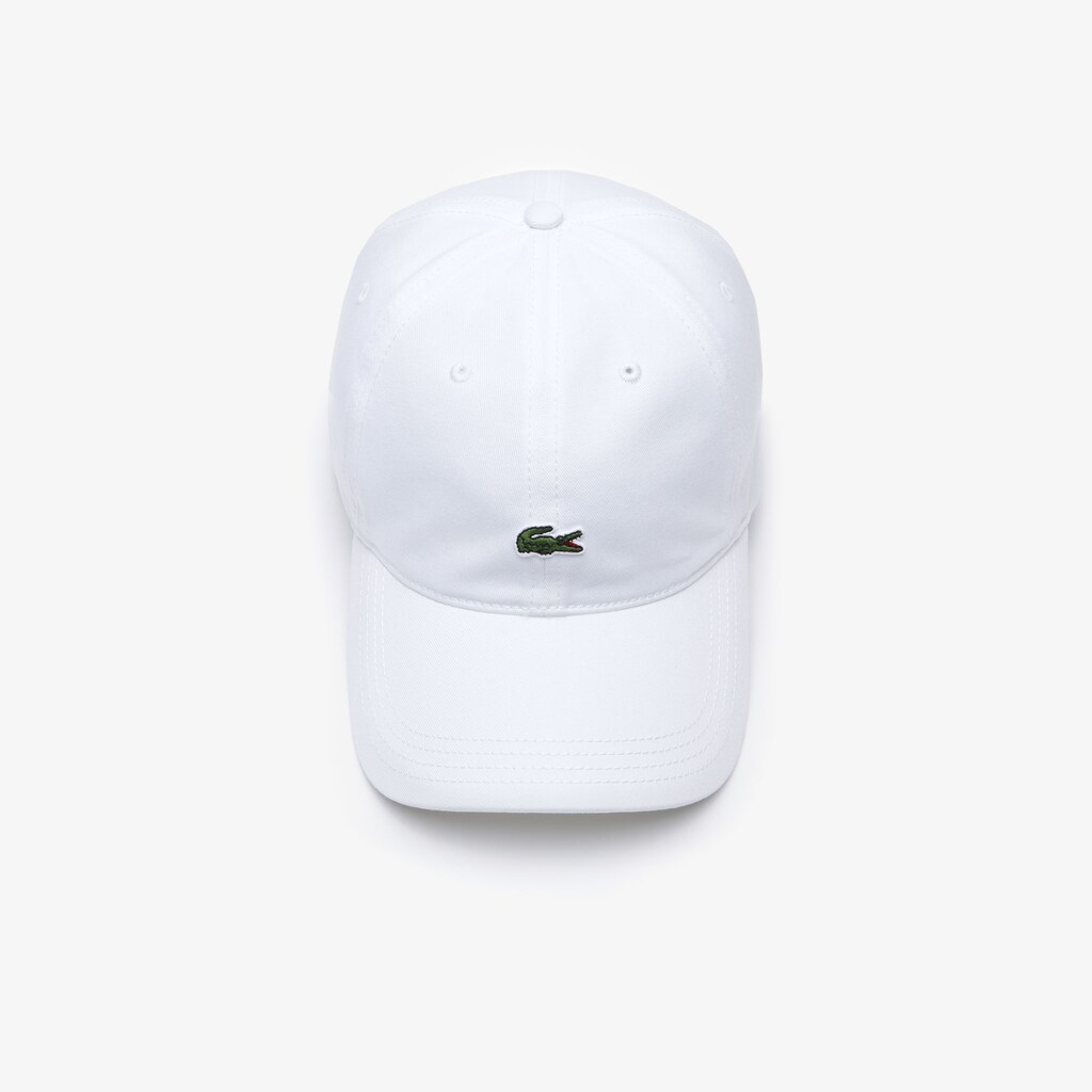 Gorras Lacoste Hombre Blancos Contrast Strap And Crocodile Cotton TV2-74637V3