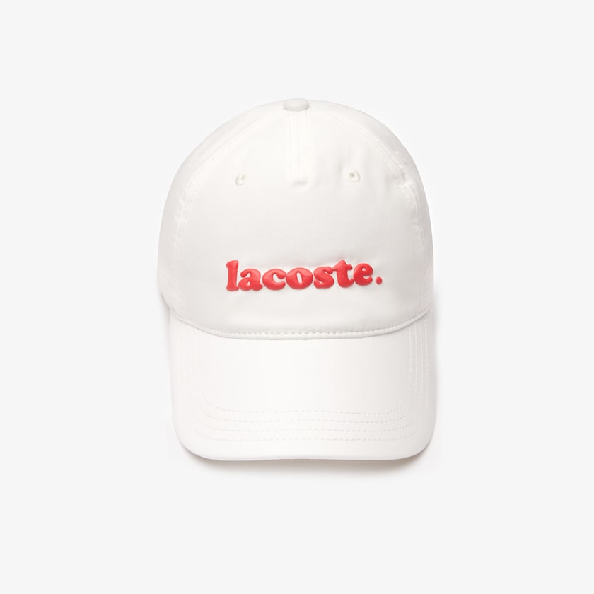 Gorras Lacoste Cotton Poplin Logo Mujer Blancos | SO3-59155D9