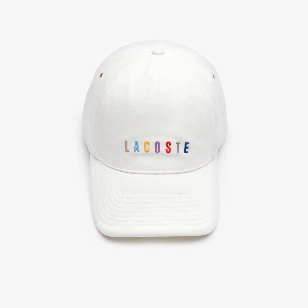 Gorras Lacoste Multicolored Logo Cotton Hombre Blancos | BM4-69756N5