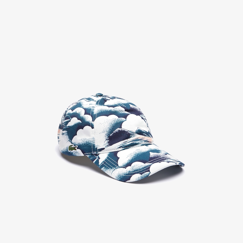 Gorras Lacoste Printed Cotton Hombre Azules Rosas Claro Blancos | XF4-78467F0