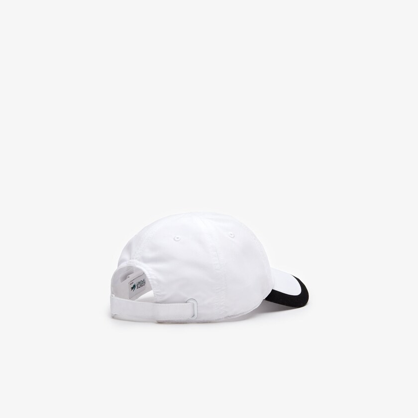 Gorras Lacoste Hombre Blancos Negros SPORT Contrast Border Lightweight JZ7-68136T1