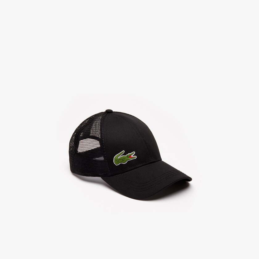 Gorras Lacoste Hombre Negros SPORT Mesh Panel Cotton NB5-89028Q9