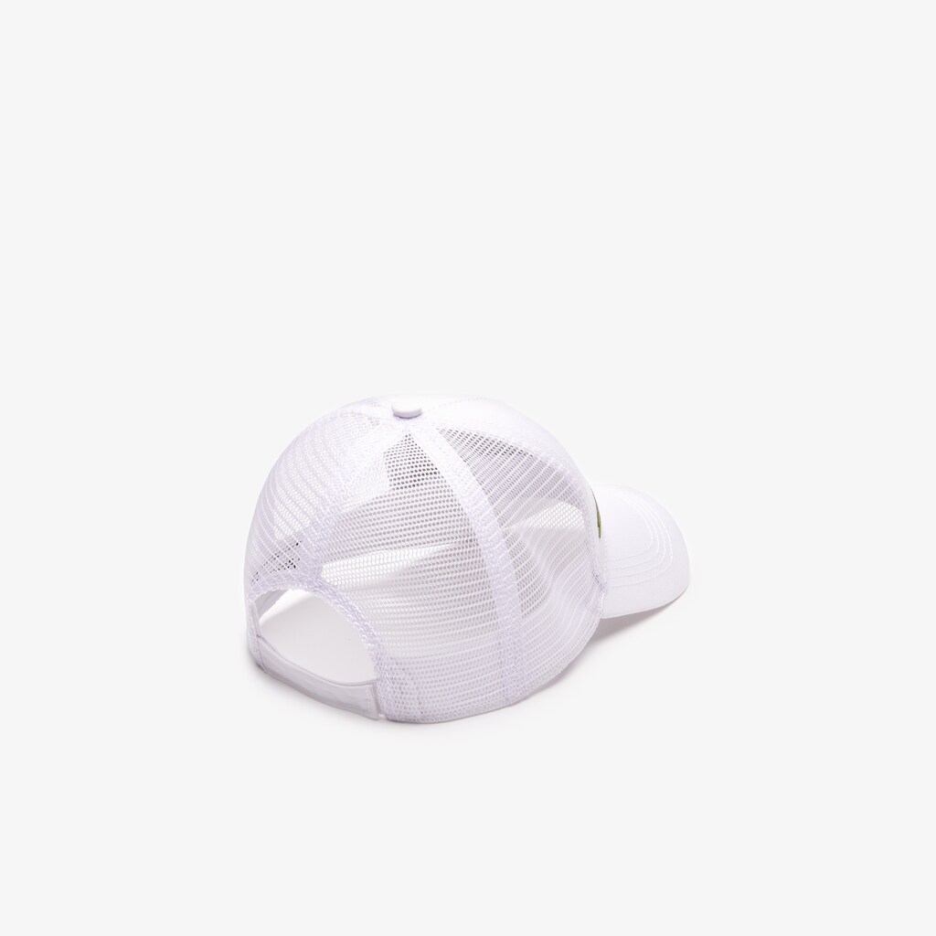 Gorras Lacoste SPORT Mesh Panel Cotton Hombre Blancos | RE6-84598Z4