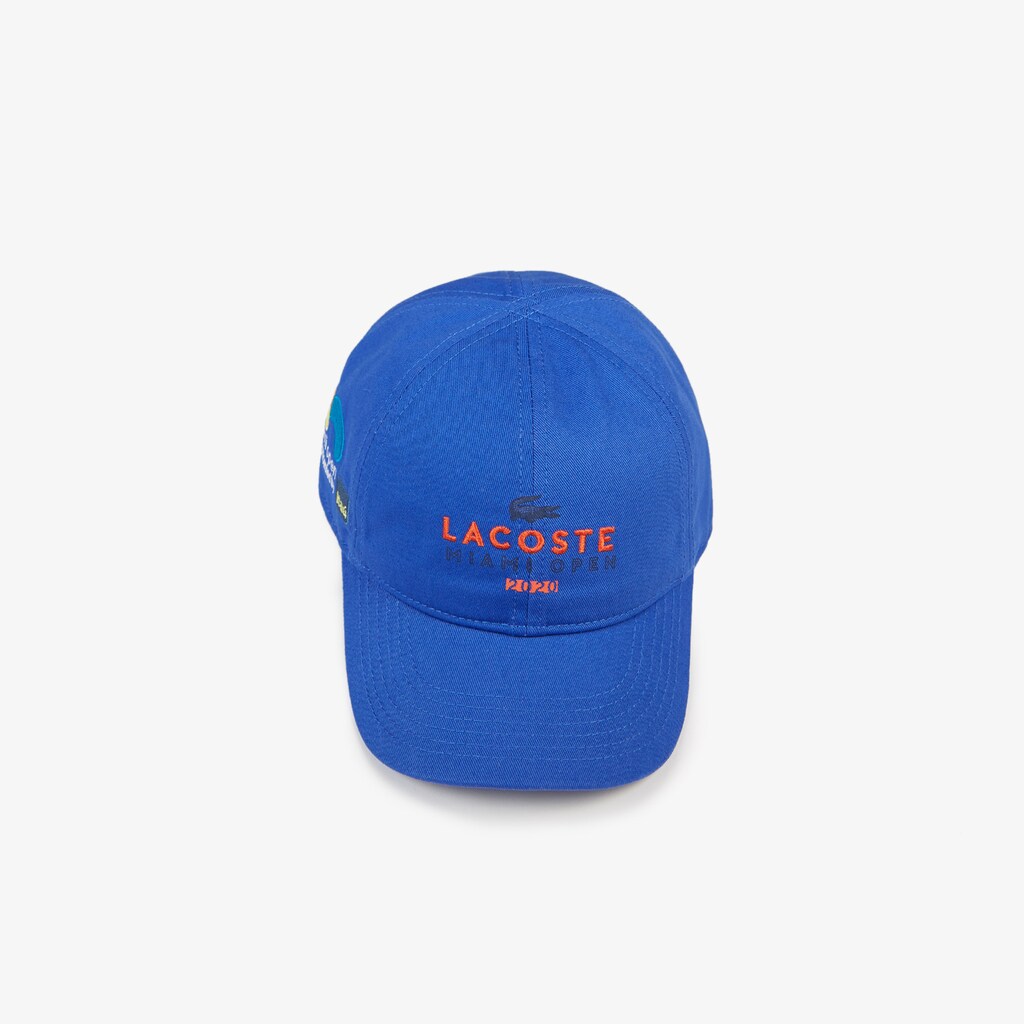 Gorras Lacoste SPORT Miami Open Cotton Hombre Azules Naranjas Azul Marino Azules | ZE4-78757I3