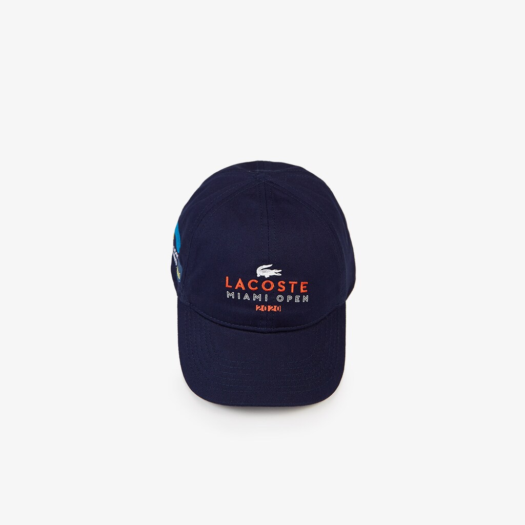 Gorras Lacoste SPORT Miami Open Cotton Hombre Azul Marino Azules Naranjas Blancos | LX9-69986L4